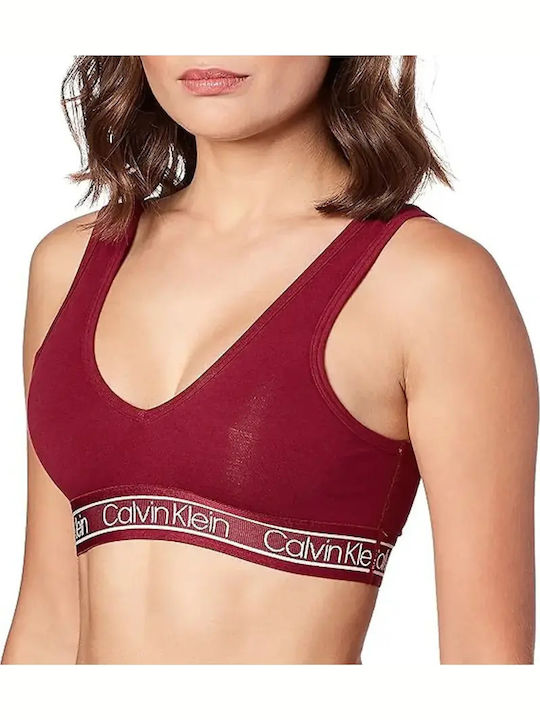 Calvin Klein Bralette Bra Burgundy