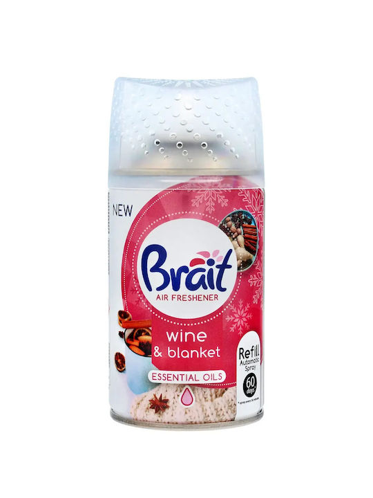 Brait Essential Oils Refill Automatic Air Fresheners Wine & Blanket 250ml