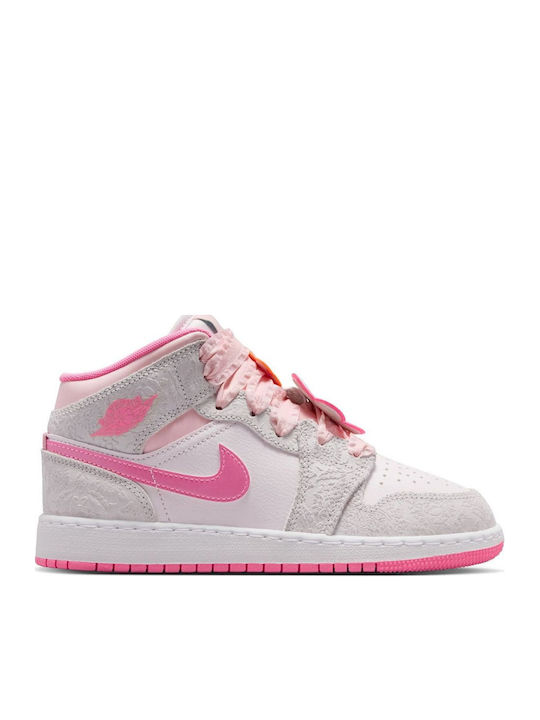 Air  1 Mid Kids Sports Shoes Running Pink