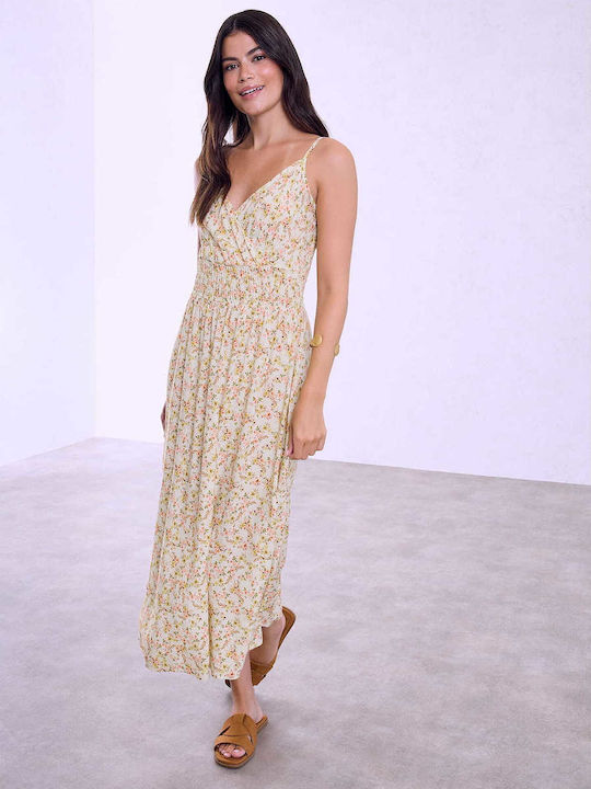 Celestino Women's Midi Wrap Viscose Yellow Light