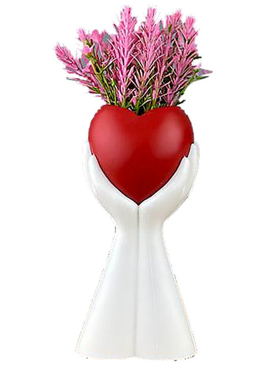 HOMie Plant Pot Plastic Red 27x10cm