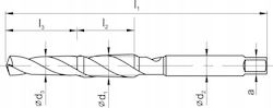 Fanar Handgewindebohrer M 4 Kombi-d R30 6h HSS Τρυπανι
