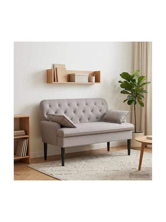 Two-Seater Couch Taupe 111x68x80 cm