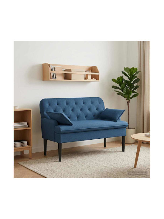Two-Seater Couch Blue 111x68x80cm