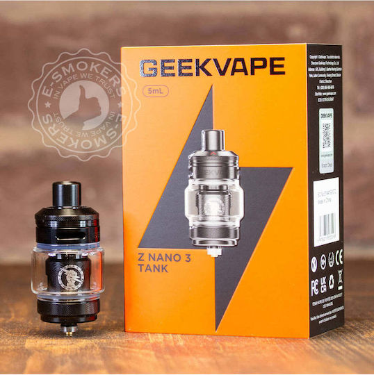 Geek Vape Zeus Nano Atomizor pentru țigară electronică 5ml 28mm Negru