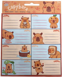 Gim Capybara - Happy Life Notebook Etiketten 16 Stück