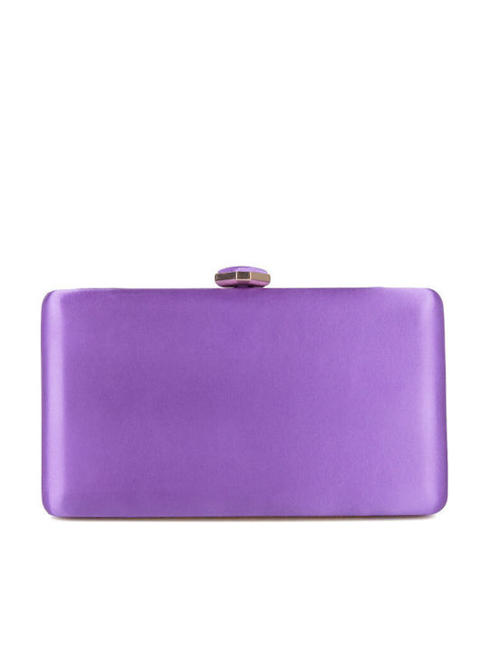 Silia D Σατέν Γυναικείο Clutch Μωβ