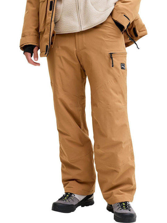 Jack & Jones 12284825 Ανδρικό Παντελόνι Σκι & Snowboard Καφέ