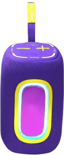 P-PRO19 Bluetooth Lautsprecher 10W mit Betriebszeiten maximal 4 Stunden Lila