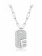 Jools Necklace Talisman Monogram E From Gold Plated Silver With Zircon