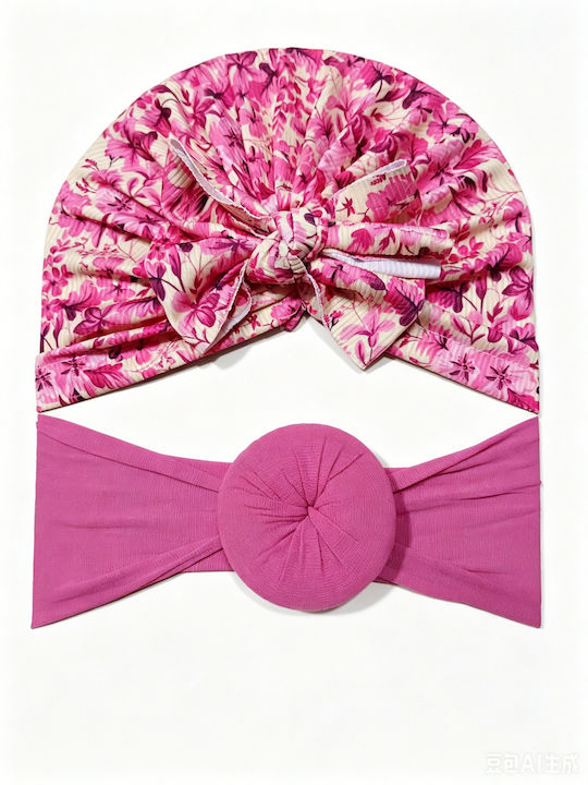 Intimonna Set Baby Headbands In Pink Colour
