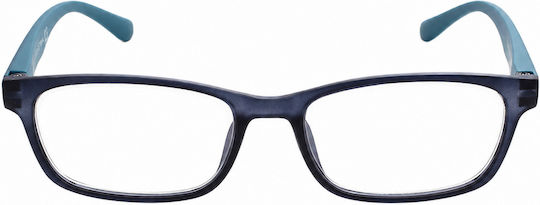 Frog Optical Lesebrillen +4.00 in Blau Farbe