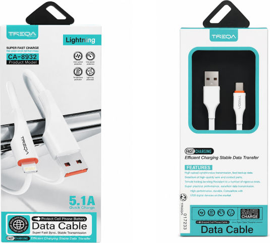 Treqa USB-A to Lightning Cable CA-8932