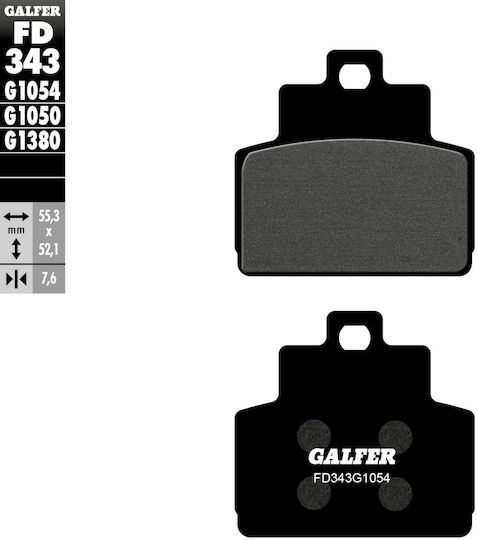 Galfer Kh425 Semi-metallische Fahrradbremsbeläge Piaggio Scooter Hinter