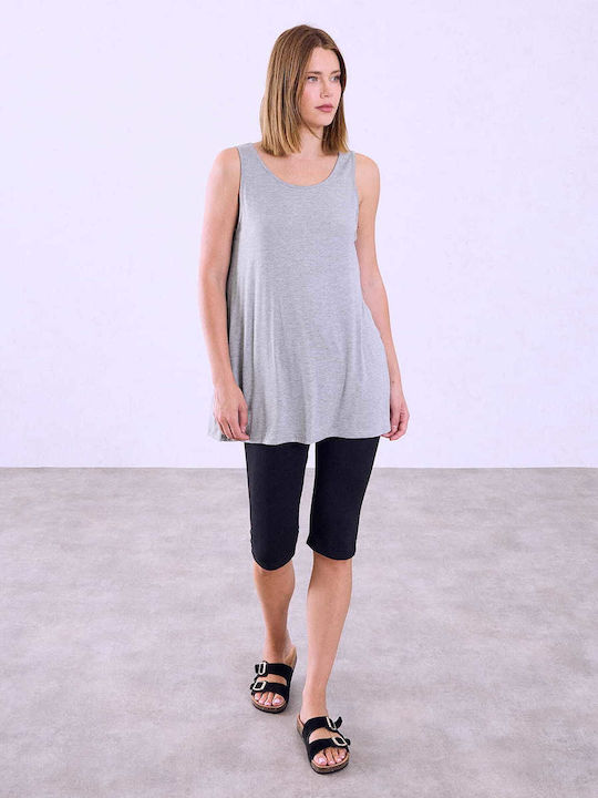 Celestino Damen Bluse Ärmellos Monochrome Loose...