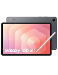 Samsung Galaxy Tab S11 11" Реновиран таблет с Wi-Fi + 5G (12GB/256GB) Клас A Сив Samsung Galaxy Tab S11 11" Реновиран таблет с Wi-Fi + 5G (12GB/256GB) Клас A Сив