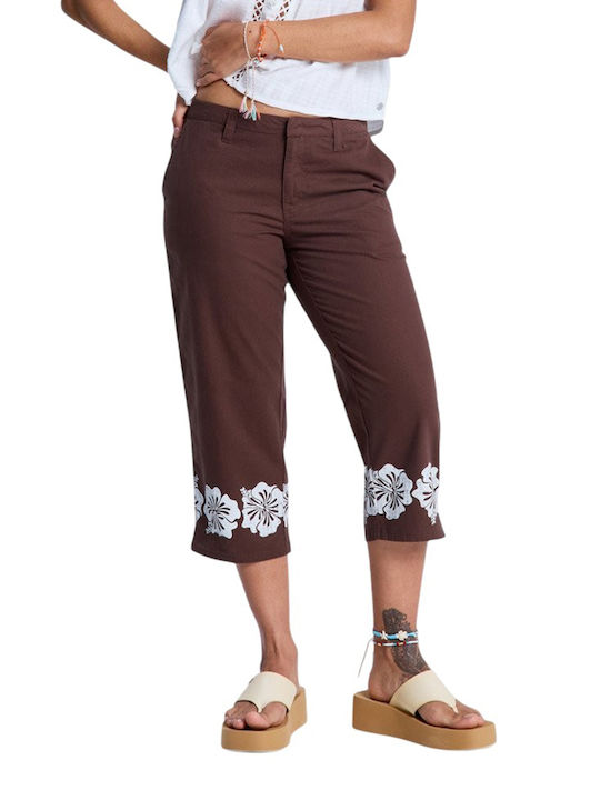 Women's Fabric Trousers Brown