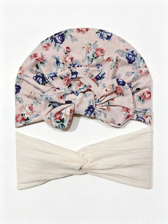 Intimonna Set Baby Headbands in Beige Colour