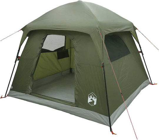 vidaXL Σκηνή Camping Χακί 244x213x183εκ.