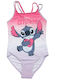 Disney Lilo & Stitch Kids One-Piece Swimwear Gradient Pink With Lilac
