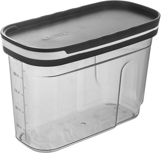 Orion Orion Lebensmittelgläser & Behälter für Zucker / Getreide mit Kunststoffverschluss Grau 1250ml