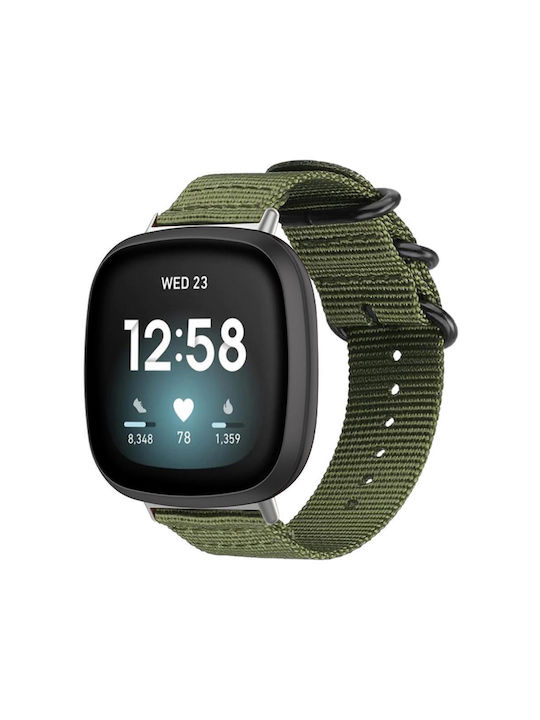 Huawei Watch Fit4 Fit4 Pro Fit3 Xdfind Ring Buckle Nylon Canvas Watch Band Army Green