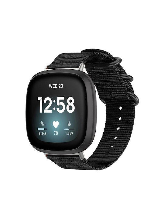 Samsung Galaxy Watch8 8 Classic Xdfind Ring Buckle Nylon Canvas Watch Band Black