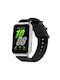 Samsung Galaxy Fit3 Sm-r390 Xdfind Ring Buckle Nylon Canvas Watch Band Μαύρο