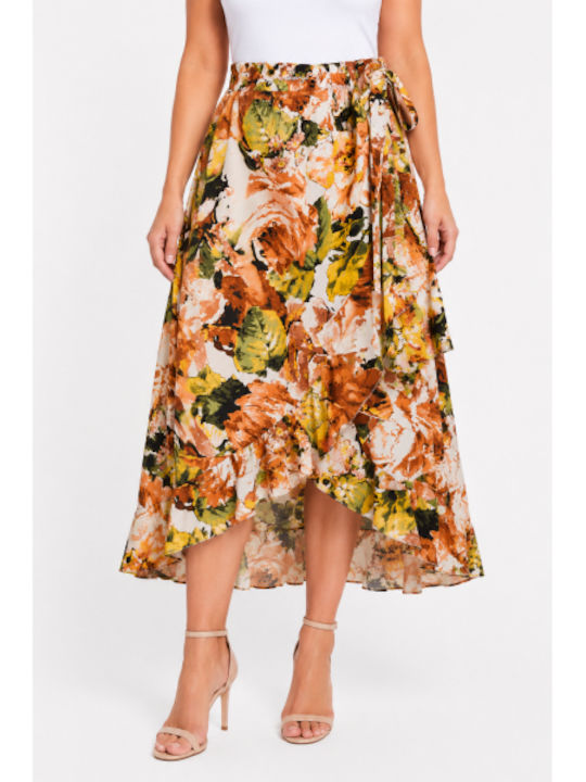 Midi Skirt Orange SH-17745-26SK-PORTO