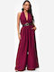 Damen Jumpsuit Burgundisch