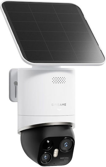 Dreame Navo Elite 1 Outcam IP Двойна Камера За Видеонаблюдение Wi-Fi 4K Водоустойчива На Батерии С Двупосочна Комуникация