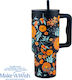 Nava "we Care" Handled Tumbler Thermos Stainles...