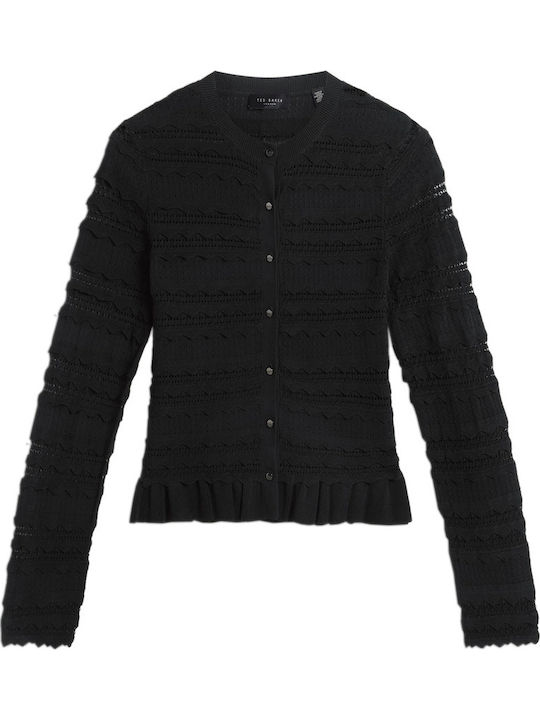 Ted Baker Γυναικεία Πλεκτή Ζακέτα Black