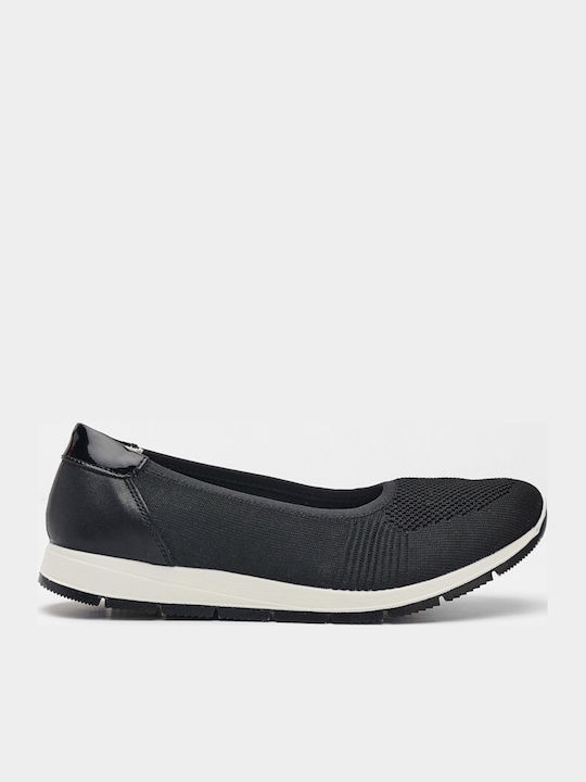 Imac Damen Ballerinas Aus Leder In Marineblau F...