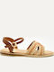 Women's Flat Sandals Brown