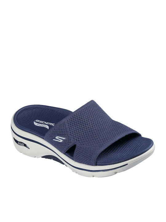 Go Walk Arch Fit 2.0 Γυναικεία Ανατομικά Σανδάλια Navy Μπλε