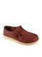 Wally Stretch Canvas Men's Moccasins In Red Colour