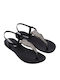 Damen-Flip-Flops - Hausschuhe in Schwarz Stil