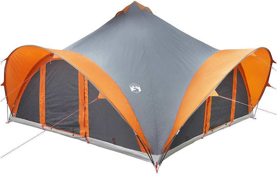 vidaXL Camping Teepee Tent Grey 500x500x350cm