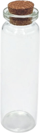 Glass Tube Cork 2×7cm G48 Riniotis Rin-g48