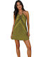 Summer Mini Dress Gold