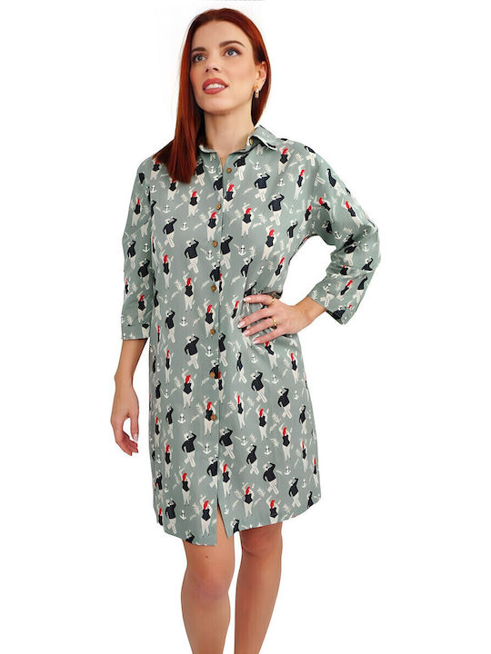 Summer Mini Dress Green