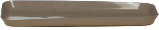 Miltoplast Naxos Farfurie Ghiveci Taupe 60x20cm Nr560π