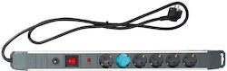 GSC Safety Power Strip 6 Sockets with Cable 1.5m Grey GSC Safety Power Strip 6 Sockets with Cable 1.5m Grey