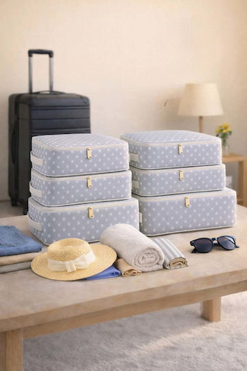 SteweHome Luggage Accessories Grey 6 Pieces