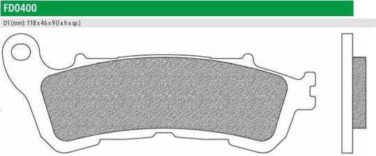 Motorcycle Brake Pads Fd0400be1 Sh150 Nc700d Front Newfren F388