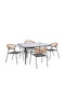 Garten- und Outdoor-Möbelset Bruno 5 Stück Homemarkt