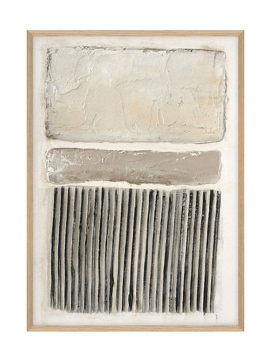 Kunstwerk Art Structure 2 Nordic Kunstrahmen aus Eiche W50 x H70 cm