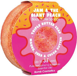 Jam & Giant Peach Body Buffer Sponge 200g Jam & Giant Peach Body Buffer Sponge 200g