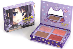 Rude Cosmetics Manga Collection Paletă Cu Fard Obraz Purr-fect Neko-chan